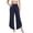 j14-Grey, variant on Womens Pants Casual Solid Color Cropped Wide-Leg Pull-On Culottes Ladies Mid Elastic Waist Loose Soft Daily Breathable Comfortable Asymmetric Pants With Pockets,XL