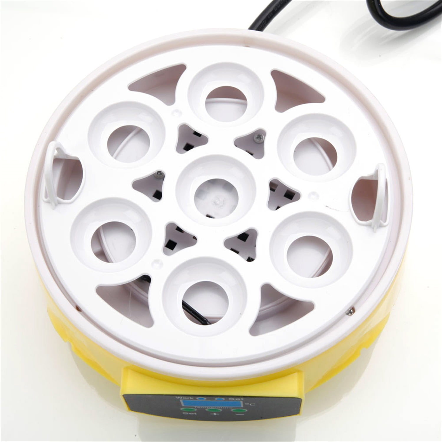 Canddidliike Mini Egg Incubator, 7 Eggs Automatic Poultry Hatcher Machine Breeder for Hatching Chicken Duck Goose Quail Birds Canddidliike Mini Egg Incubator, 7 Eggs Automatic Poultry Hatcher Machine Breeder for Hatching Chicken Duck Goose Quail Birds