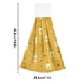 thumbnail image 3 of 2PCS Velcro Hangable Hand Towels Quick-Drying Hanging Kitchen Towels for Kitchen & Bathroom Honey Jars and Bees Pattern, 3 of 7