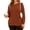 Caramel, variant on Plus Size Sweatshirts for Women Crewneck Long Sleeve Casual Tunic Tops Lightweight Pullover with Pockets,S-5XL