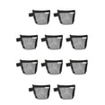 thumbnail image 1 of Wosthever Bolsa de almacenamiento de malla de nailon transparente transpirable portátil Clips de papel Abrazaderas Organizador Oficina Bolsas Negro 10piezas, 1 of 3