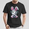 thumbnail image 2 of Video Game Easter Bunny T-Shirt, Cute Gamer Girl Tee with Bunny Ears and Controller Graphic, Fun Spring Holiday Shirt for Teens and Women, Easter Gaming Celebration, 2 of 3