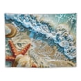 thumbnail image 5 of Orinice Starfish Shells Beach Tapestry Wall Hanging Unique Style Graphic Tapestries Home Wall Decor Art for Living Room Bedroom Apartment Farmhouse Dorm 50x40inch, 5 of 6