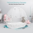 thumbnail image 3 of Crib Tent Pro Baby Safety, de malla fina, plegable, con toldo, 3 of 7