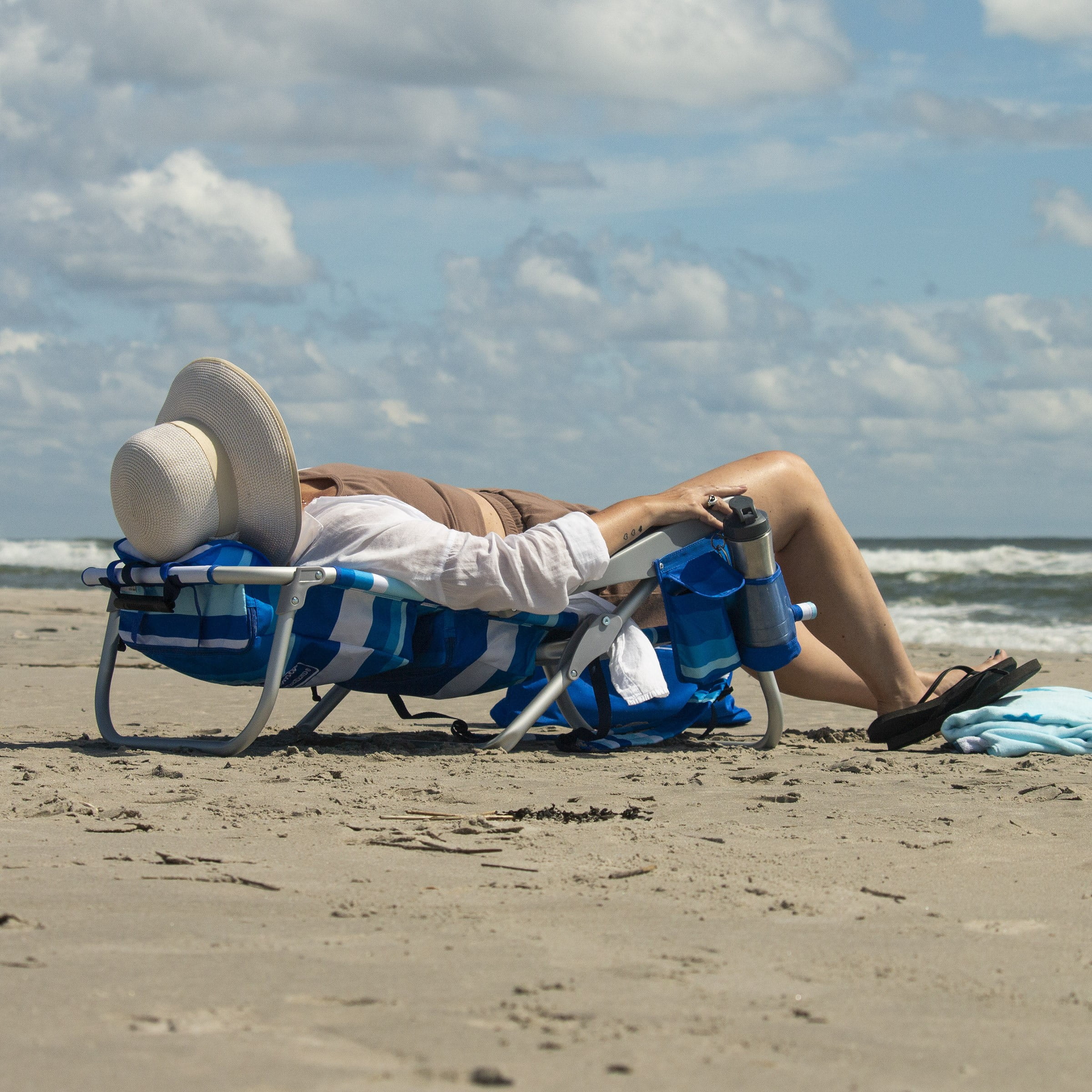 Tommy Bahama Beach Chair 2-pack Blue Stripes