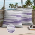 thumbnail image 3 of Purple Gray White Outdoor Pillow Covers 24x24 Set of 2,Waterproof Patio Throw Pillowcase Protectors,Retro Country Abstract Mottled Texture Decorative Pillow Shams Cushion Covers for Seat Bed Couch, 3 of 8