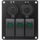 thumbnail image 2 of Panel de control de barco modificado NQ luz verde IP66 3 posiciones, 2 of 3