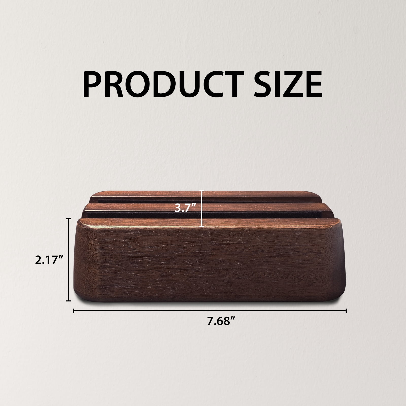 YTGLEN Solid Wood Dual Vertical Laptop Stand Dock Holder (Max 0.7")