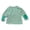 Green, variant on Toddler Girls' Striped Long Sleeve Tee with Colorful Elbow Patches - Soft Cotton-Blend Crewneck Top for Everyday Play