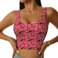 thumbnail image 2 of Picia German Shepherd Dog Sports Bra for Women,Padded Strappy Sports Bras Medium Support Yoga Bra with Removable Cups,Running Yoga Bra-Large, 2 of 9