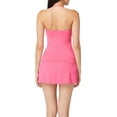 thumbnail image 5 of Women's Bleu Rod Beattie RU22467 Ring Me Up Draped Ring Bandini Swim Top (Rose Red 8), 5 of 5
