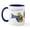 White/Navy Inside, variant on CafePress - Zebrafish Art Mug - 11 oz Ceramic Mug - Novelty Coffee Tea Cup