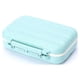 thumbnail image 1 of Caja organizadora de pastillas portátil con 6 compartimentos, estuche para almacenamiento de pastillas para medicina saludable (azul), 1 of 1