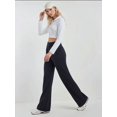 thumbnail image 3 of High Waist Elastic Crepe Palazzo Pants, 3 of 7
