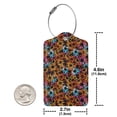 thumbnail image 2 of Rocae Daisies Flowers for Leather Luggage Baggage Tags ID Label Privacy Cover ID Label with Stainless Steel Loop and Address Card, 2 of 5
