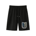 thumbnail image 3 of Attack on Titan Classic fit Casual Shorts for Summer Featuring Prints Perfect for the Beach, 3 of 8