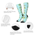 thumbnail image 3 of Naloa Doggy In Bubble Bath Thigh High Socks Extra Long Stretchy Sock Women Over Knee High Opaque Stocking Daily Wear, 3 of 6