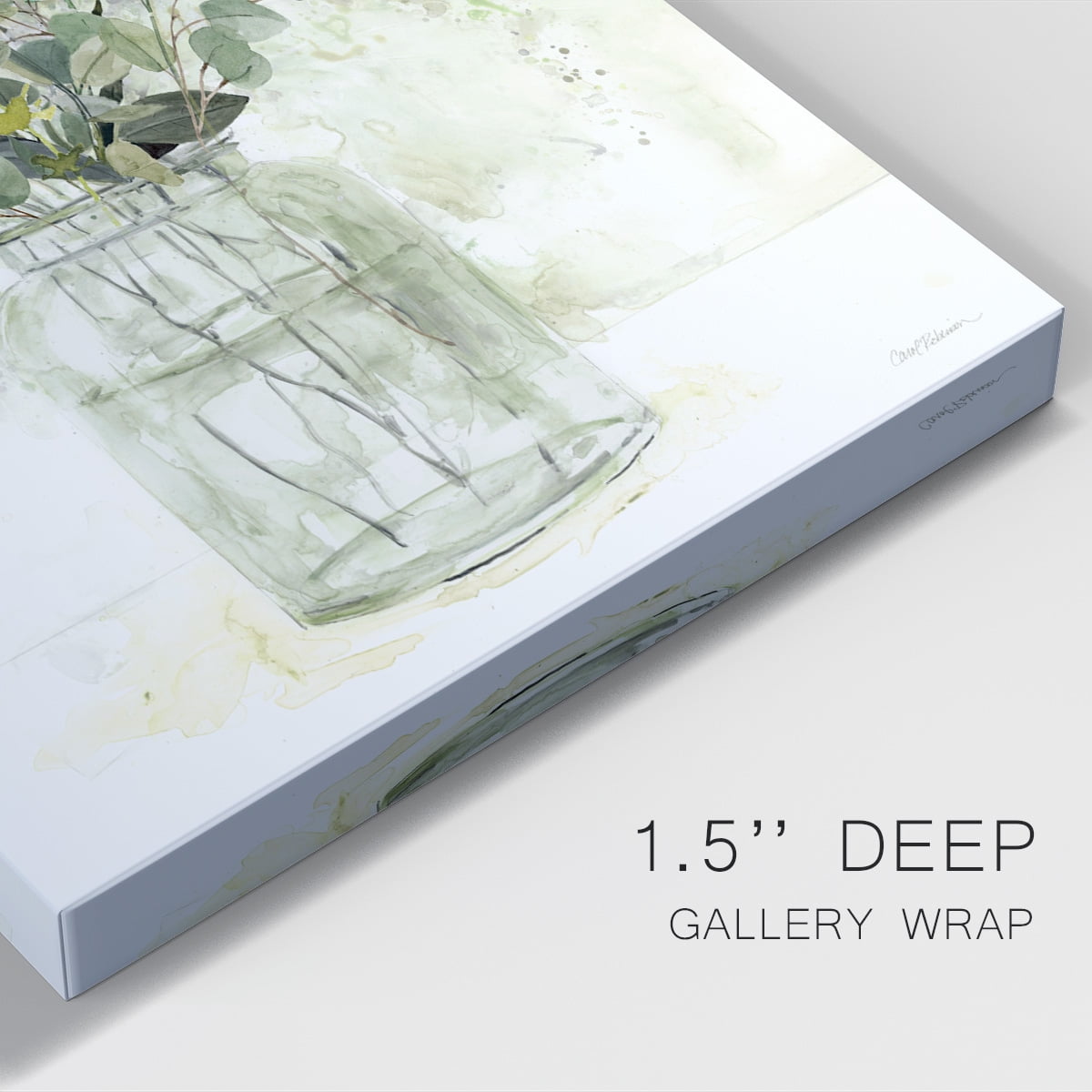 Delicate Greenery II Premium Gallery Wrapped Canvas - Ready to Hang