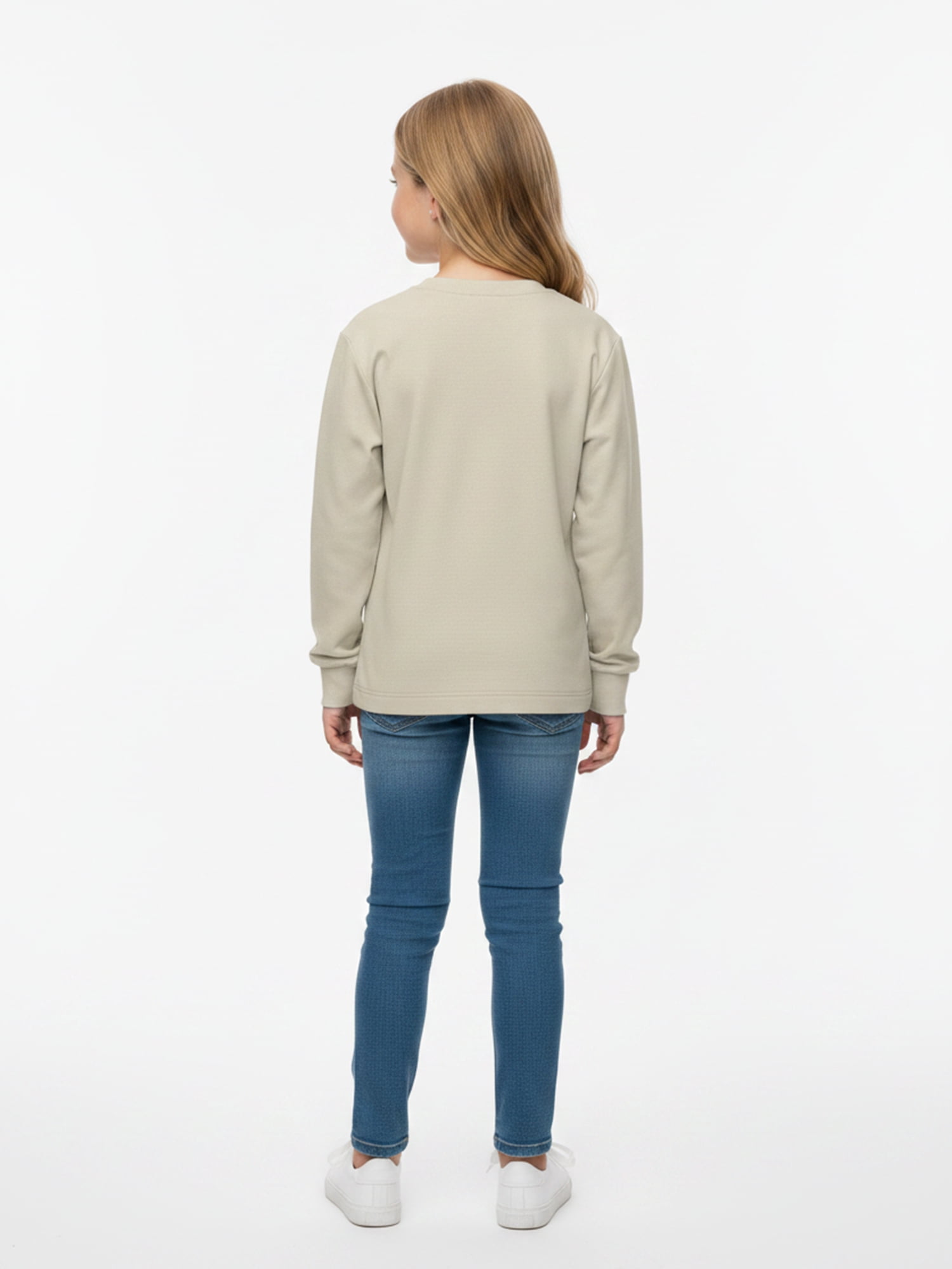 Wonder Nation Girls Graphic Sunset Horses Tee with Long Sleeves, Sizes 4–18