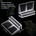 thumbnail image 2 of 12 Pieces Aquarium Acrylic Clip Acrylic Fish Tank Cover Clip Glass Cover Holder Aquariums Fish Tank Acrylic Clips Glass Cover Support Clamp Accessory for Rimless Aquariums, 6 mm, 2 of 7