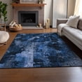 thumbnail image 6 of Addison Rugs Mayfield Washable Transitional Floral Navy Rectangle Rug, 10' x 14', 6 of 6