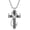 2-Dad, variant on Cross Urn Necklace for Ashes Fish Hook Antler Cremation Pendant 925 Sterling Silver Nail Cross Memorial Jewelry Engraving Name Keepsake Gifts for Men Dad Husband