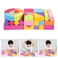 thumbnail image 7 of BESTSKY Foam Blocks for Toddlers 50 Pieces Soft Stacking Building Blocks Toy Set Early Learning Construction Toys & Gifts for Kids Boys & Girls 1-3 Years Old, 7 of 7