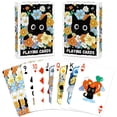 thumbnail image 1 of Cartas de juego Wkchxd, paquete de 2, 2 barajas tamaño póker con temática de gato, 1 of 8