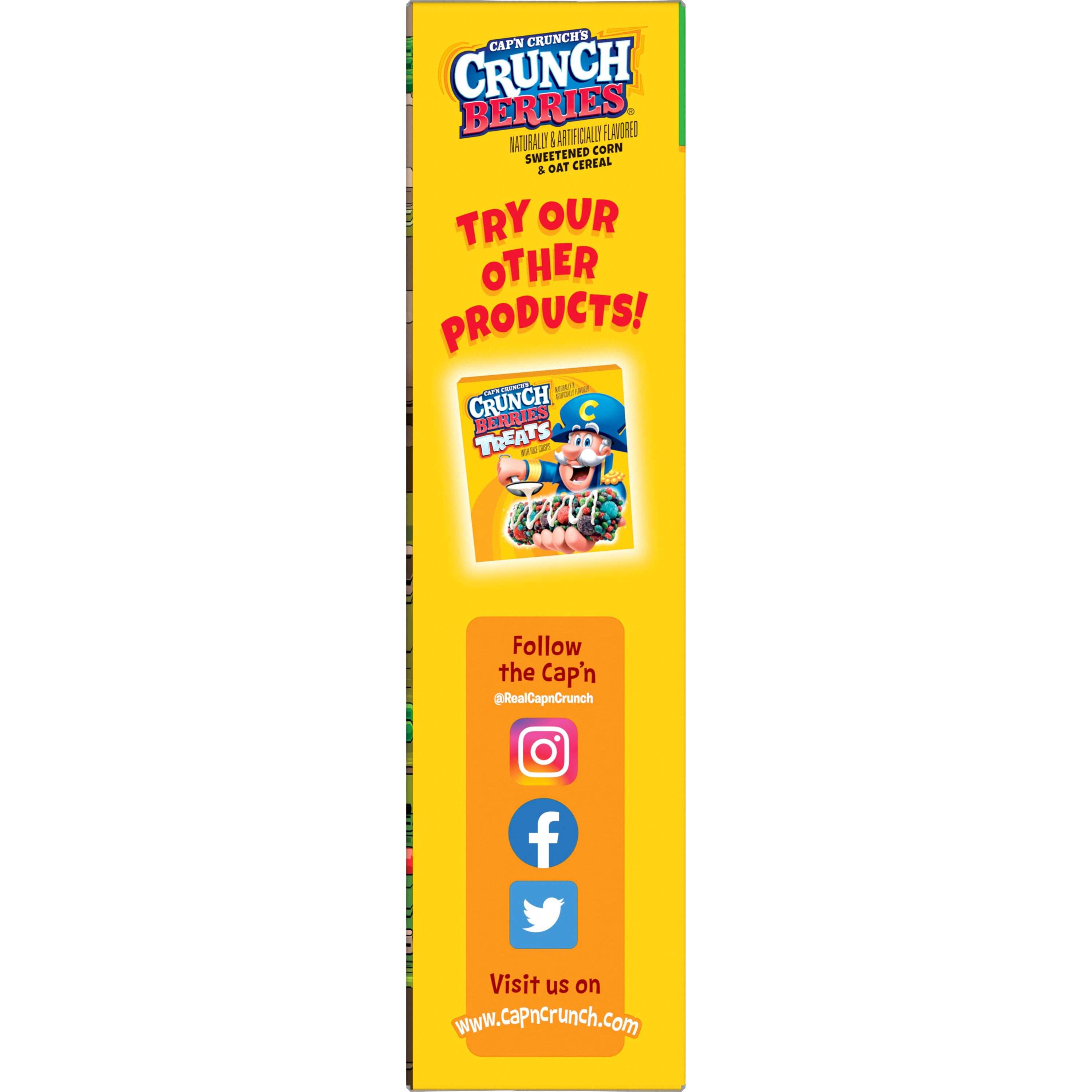 (6 pack) Cap'n Crunch Sweetened Corn & Oat Cereal Crunchy Berries Naturally & Artificially Flavored,  33 oz