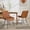 Brown, variant on TacleeKii Faux Leather Dining Chairs Set of 2, Kitchen Side Chairs with Metal Legs, for Dining Room Restaurant, Black
