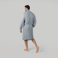 thumbnail image 3 of Comfy Cubs Muslin Bathrobe Small/Medium, (Pacific Blue) - 100% Cotton Robe with 4-Layer Absorbent Fabric, 3 of 8
