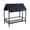 Navy Blue Wood Contemporary Modern, variant on JUYG Twin over Twin Wood Bunk Bed with Guardrails, Navy Blue