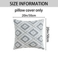 thumbnail image 6 of REGALWOVEN Pack of 2 Soft Short Plush Decorative Throw Pillow Covers Luxury Style Cushion Covers for Sofa Bedroom Grey 20" x 20", 6 of 6