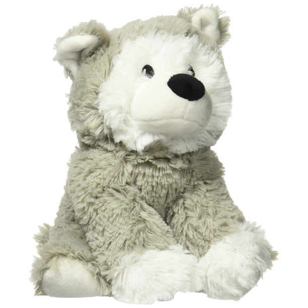 Peluche Warmies Husky Cozy Plush, calentable, color lavanda