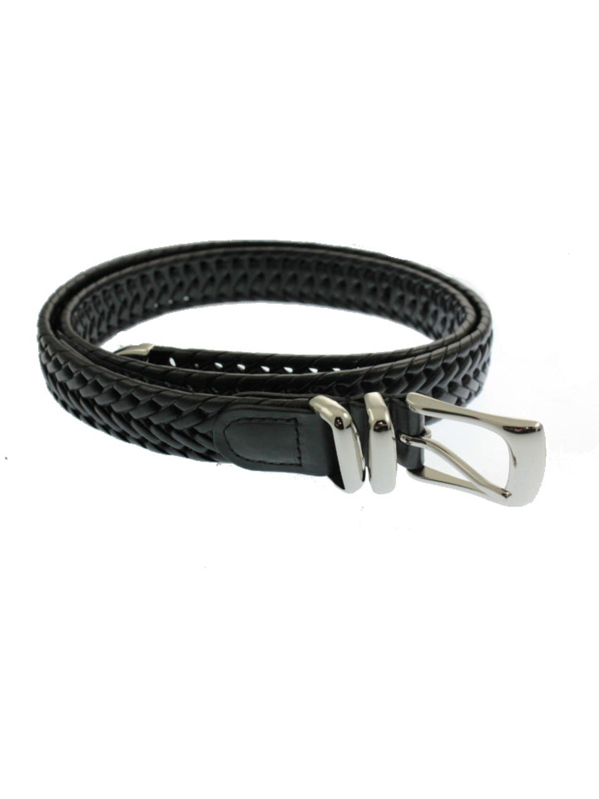 Perry Ellis Mens Leather Braided Dress 
