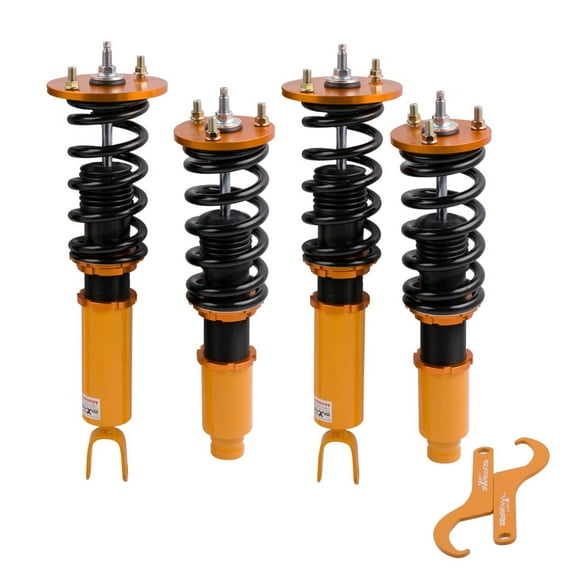 Maxpeedingrods 24 way Adjustable Coilover Drop Suspension Shock Spring for Honda Accord 90-97