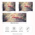 thumbnail image 4 of Haosy Satin Pillowcase for Hair and Skin Standard Cooling Silk Pillow Case with Envelope Closure Flamingos Dance in Forest Water 20"x40", 4 of 9