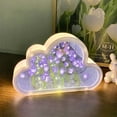thumbnail image 3 of Cateissary Luz nocturna LED transparente Qixi para decoración de escritorio navideña con forma de nube y tulipán, ideal para regalar en San Iluminación y accesorios violeta, 3 of 6