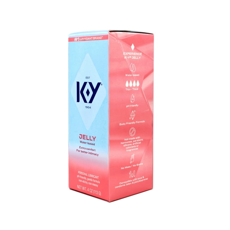 ky flavored lubricant K-Y Jelly Personal Lubricant, Water Based Lube, 4 oz - Pack of 6, Sex  Friendly