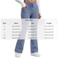 thumbnail image 3 of LMIHMI Womens Flare Leggings with Pockets Drawstring High Waist Bootcut Yoga Pants Stretch Bell Bottoms(Navy,Small), 3 of 5