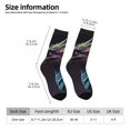 thumbnail image 2 of Fotbe Dragon with Colorful Tail Calcetas Largas con Estampado para Hombre y Mujer – Calcetas de Compresión Transpirables y Elásticas, Viajar y Uso Diario Talla 5-11, 2 of 6