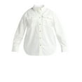 thumbnail image 2 of Sofia Jeans Women's and Women's Plus Sofia Oversized Boyfriend Shirt with Long Sleeves, Sizes XS-4X, 2 of 5
