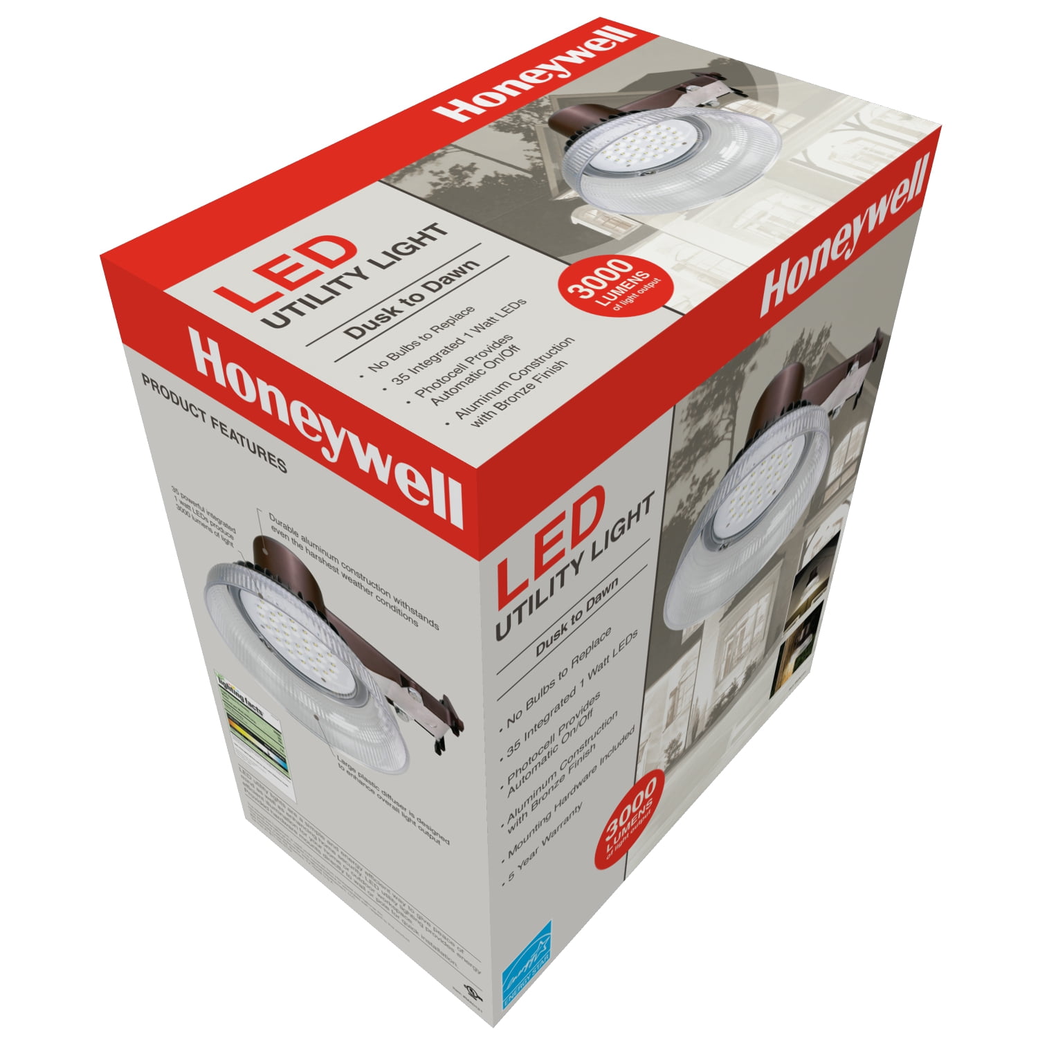 Honeywell 39-Watt Remington Bronze Outdoor Integrated LED Area Light
