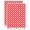 Red, variant on Southwestern Style Tribal Frog Toad 200+ Round Stickers - Red - Matte Finish - 0.50" Size