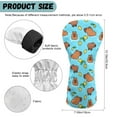 thumbnail image 6 of Yuyamidu Cute Capabara Golf Head Covers Lemon Golf Club Head Covers for Club Protective, PU Leather Golf Gifts Accessory for Driver Fairway Wood Hybrid, Blue, 6 of 8
