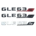 thumbnail image 5 of 3D ABS Car Rear Trunk Sticker Emblem Logo GLE63S Badge Fit For Mercedes AMG C E GLC GLE 63 S W205 W204 W213 W212 X253 W167 W166 C292, 5 of 7