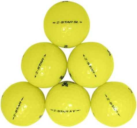 Pre-Owned Srixon Z Star Yellow Golf Balls, Mint / AAAAA Condition, 12 Count, by Reload