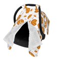 thumbnail image 2 of Yiaed Yellow Biscuit Print Baby Car Seat Canopy Carrier Cover, Breathable Nursing Cover for Breastfeeding,Multi-Use Infant Carseat Stroller Cover, 2 of 7