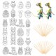 thumbnail image 1 of Papel para rascar de Pascua Allinless 72 piezas, 1 of 3