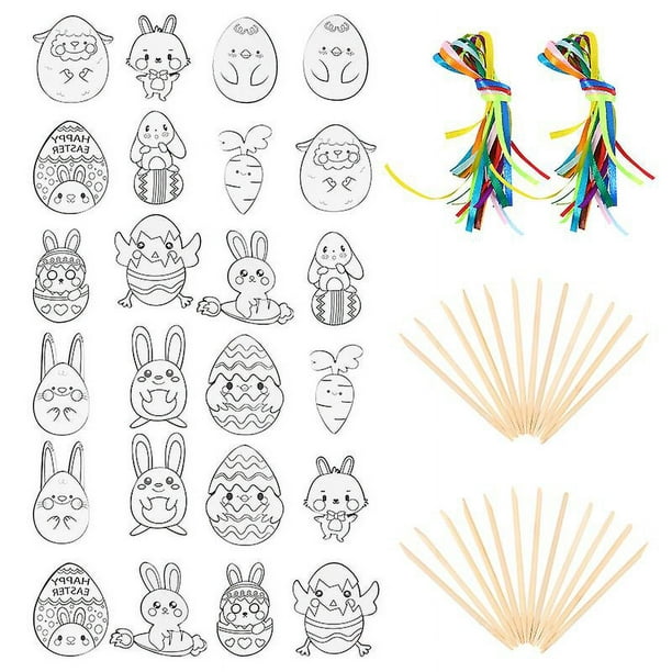 Papel para rascar de Pascua Allinless 72 piezas